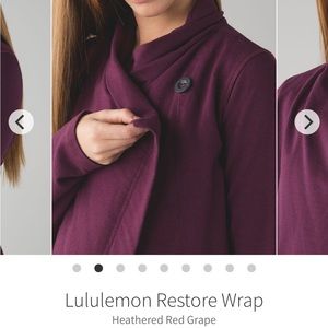 lululemon athletica Heathered Red Grape Sweater